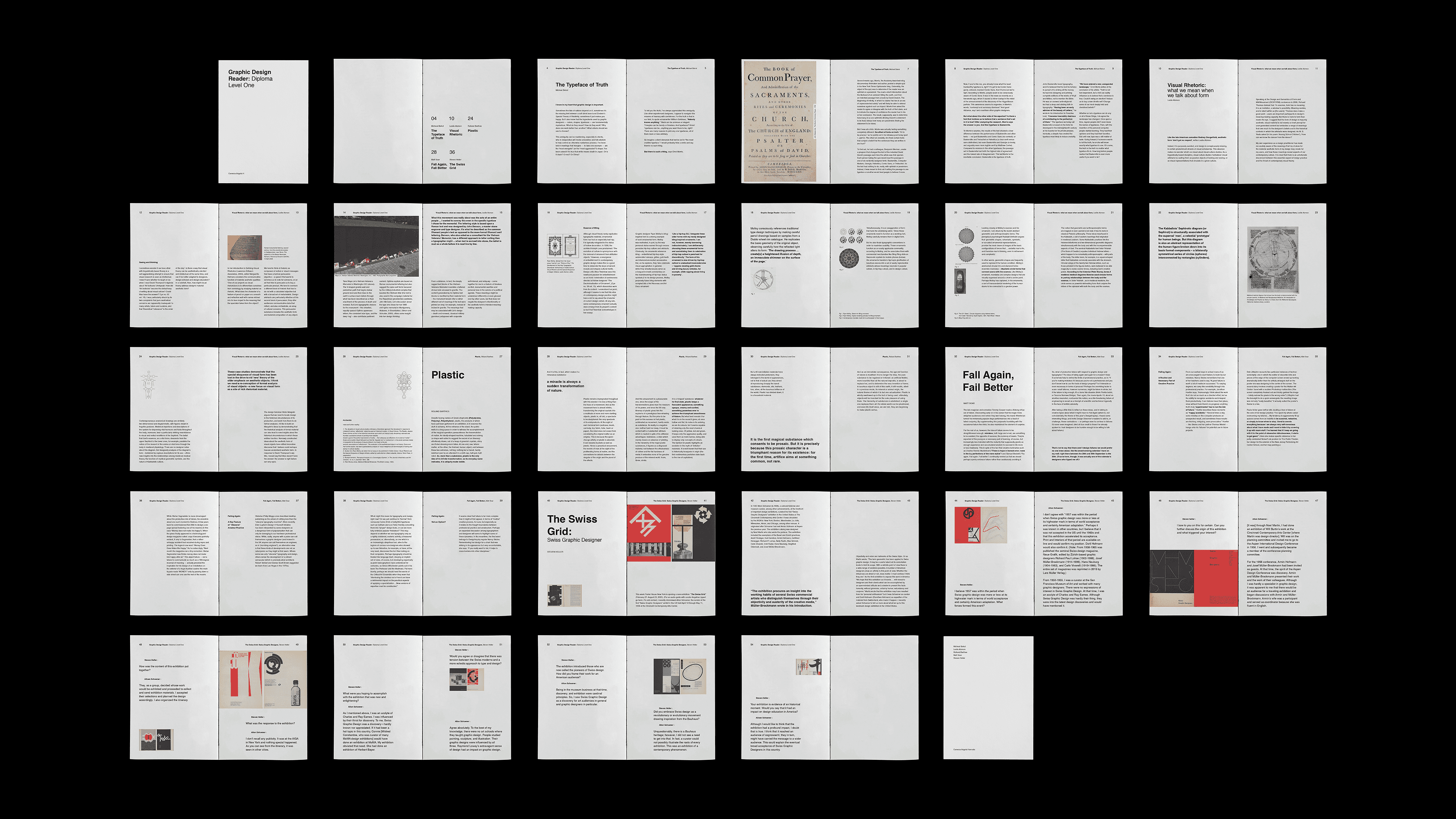 Graphic Design Reader: Diploma Level One publication design by carennza