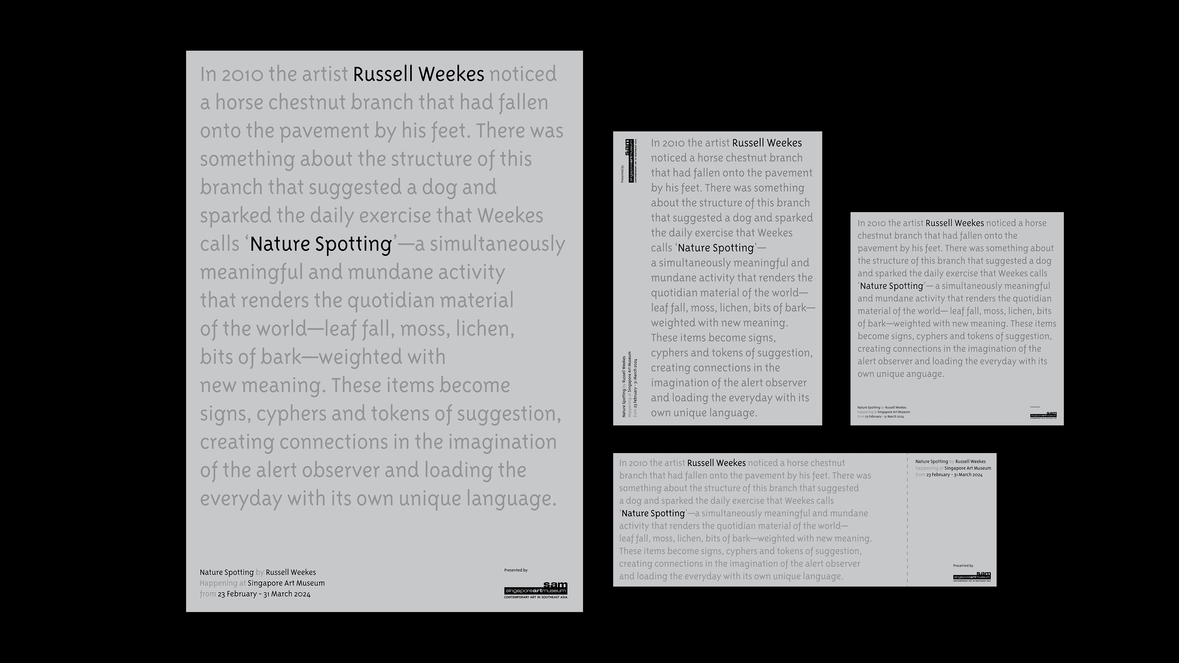 Nature Spotting Exhibition Collaterals