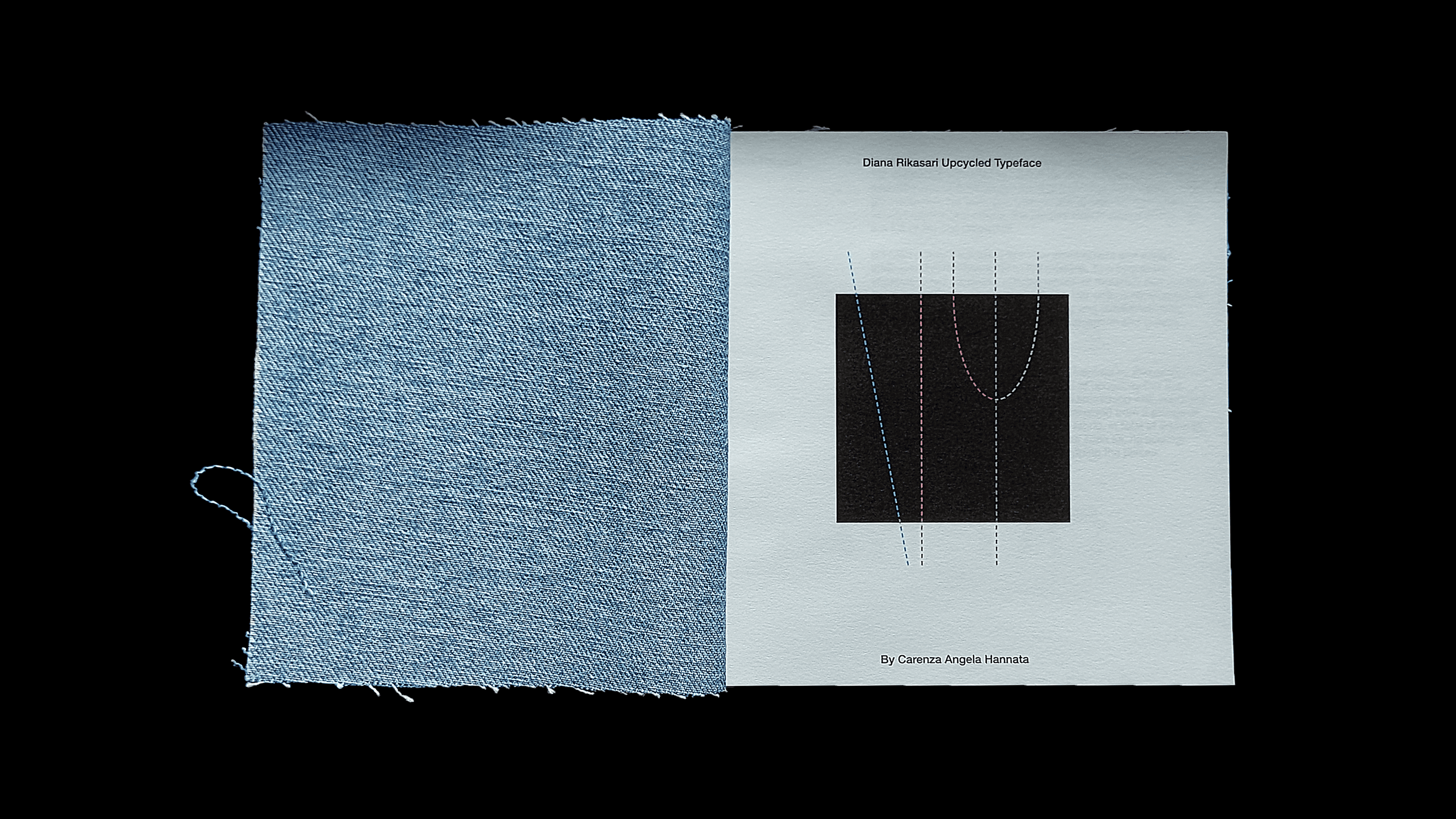 Upcycled Modular Typeface type specimen cover by carennza